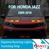 ДЛЯ HONDA JAZZ 2009-2018 Новый улучшенный светодиодный дневной ходовой огонь Сканирующий стартовый светодиод для капота автомобиля Декоративная лампа освещения салона 12В