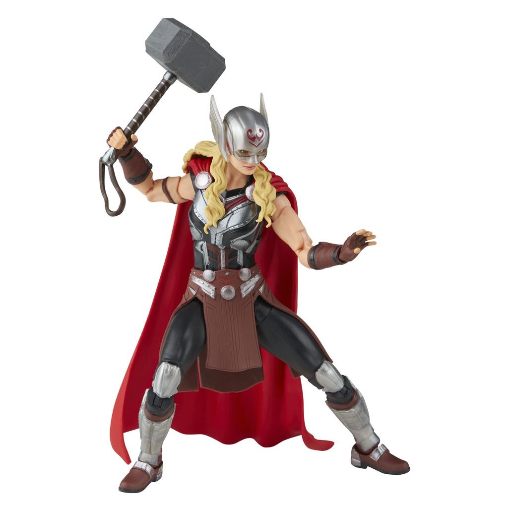Hasbro Marvel Legends Series Love and Thunder Mighty Thor F1060 Authentic Action Figure with 4 Accessories and Parts Thor 6-inch (15cm)