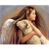 5D Алмазная вышивка Картина Паста DIY Алмазная картина Вышивка крестом Ангел Девушка Алмазная мозаика Украшение комнаты