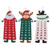 Felt Christmas Advent Calendar 24 Days Pockets Washable Wall Hanging Countdown Calendar Decoration