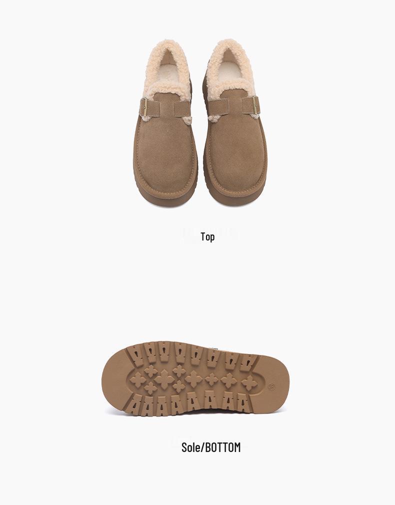 Женские зимние лоферы Red Dragonfly с утолщенной подошвой и бархатной подкладкой, увеличивающие рост
