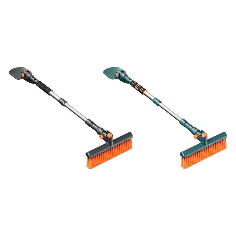 Эргономичная выдвижная втягивающаяся снежная щетка скребок для льда для автомобилей внедорожников - Зимний предмет первой необходимости с удобной рукояткой