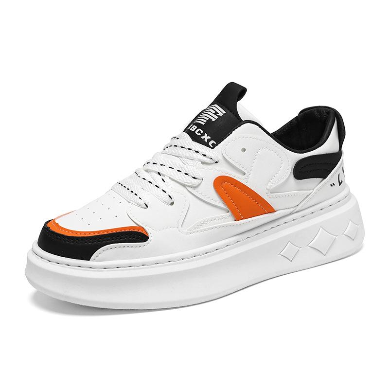 Men'S Shoes Breathable Little White Shoes Men'S Trendy Platform Sports Shoes Casual Board Shoes