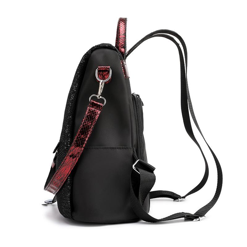 Женский рюкзак, противоугонный рюкзак с блестками, дорожный женский нейлоновый рюкзак, большой школьный рюкзак в консервативном стиле для девочек, высокое качество