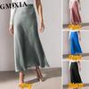 Women's Fashion Casual Solid Color Print Summer Spring Skirt