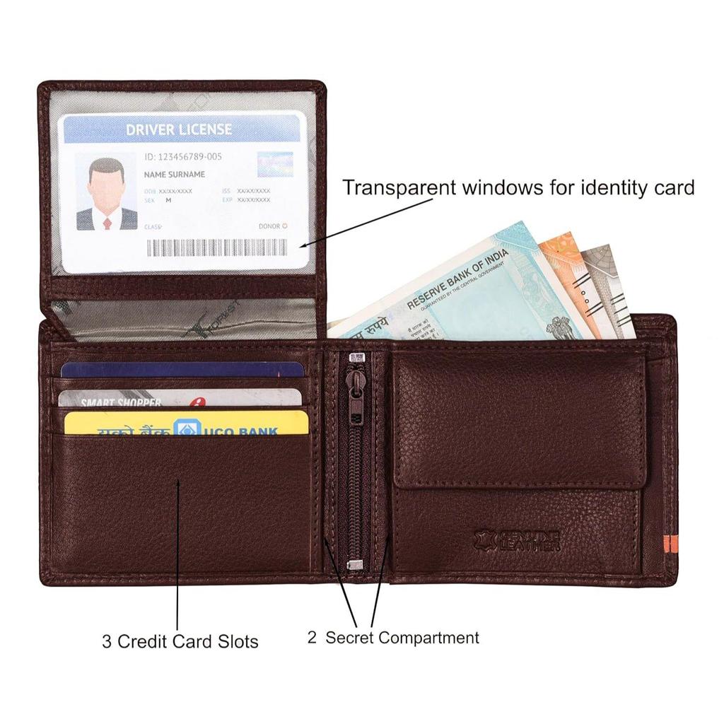 Stag Papaya Leather Wallet for Men