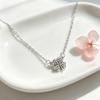 Flower Necklace for Women, Versatile Niche Design, Daily Gentle Atmosphere, New Four-Petal Silver Collarbone Chain