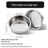 Stainless Steel Coffee Powder Bowl Filter: Single/Double 51, 58 & 53 Blind Bowl Options