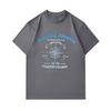 Men's 100% Cotton Crew Neck Short Sleeve T-Shirt, Nautical Journey Compass Anchor Print Casual Maritime Never Stop Exploring Sailing Top for Daily Wea