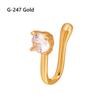 Crystal Nose Cuffs Fake Nose Cuff Non-Piercing Clip-On Nose Ring Nose Ring Cuffs African Nose Cuff