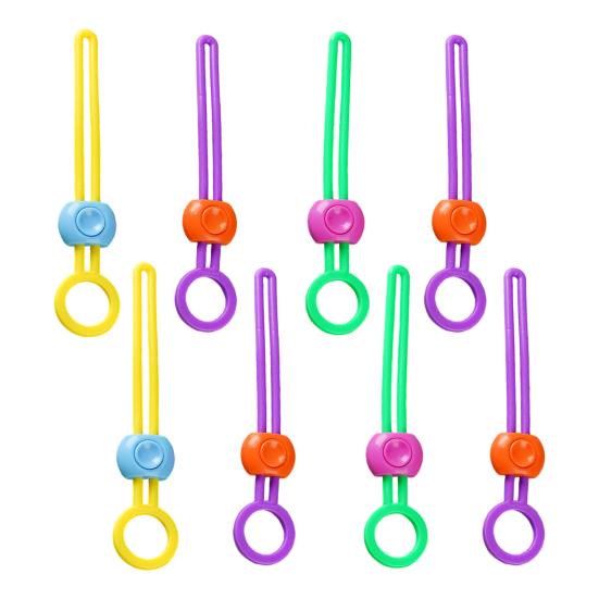 Герметизирующий зажим Регулируемые силиконовые ремешки Закуски Еда Организация кладовой Зажимы для пакетов Многоразовое решение для хранения на кухне