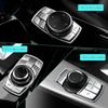 For BMW 1 2 3 4 5 6 7 Series X1 X3 X4 X5 X6 3GT 5GT F30 F10 Chrome Plating ABS iDrive Center Multimedia Button Cover Trim