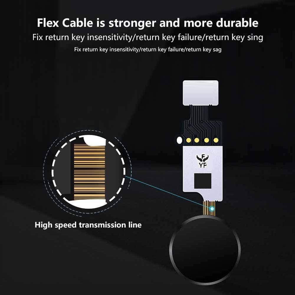 1 шт. Кнопка «Домой» Функция возврата для iPhone 7 / 8 / 7 Plus / 8 Plus / SE Черный