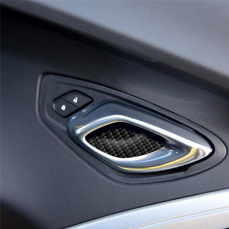Подходит для Chevrolet Camaro 2017-2019 Автоаксессуары панель чаши внутренней двери наклейка на автомобиль из углеродного волокна 3D Крутая отделка интерьера