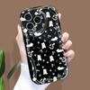 For iPhone 16 15 14 Samsung S25 S24 S23 A06 A13 A14 A15 A16 A55 Redmi 14C 13C Note 14 13 12 Fresh Flowers and Bear Pattern Soft Silicone Phone Case