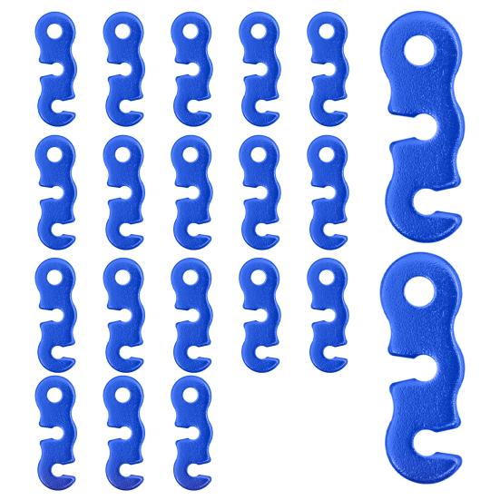 20/48/80/100Pcs Aluminum Alloy Guyline Cord Adjuster Tent Tensioner Heavy Duty Outdoor Camping Hiking