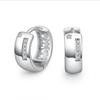 Fashion Lady Sterling 925 Silver Earrings for Women Accessories Charm Zircon Hoop Earring for Girls Jewelry Trendy Ear