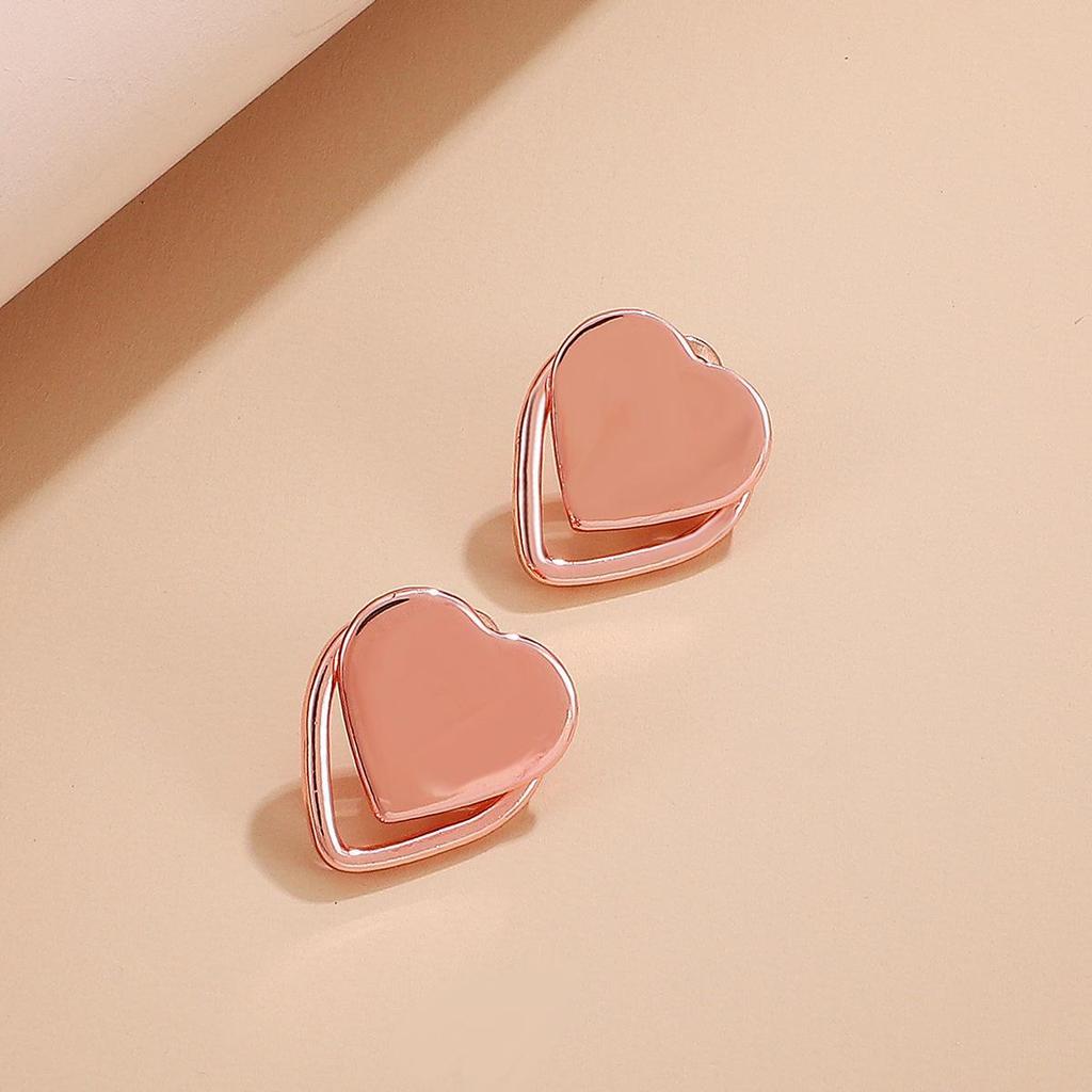 Геометрические двухслойные серьги с бриллиантами в форме треугольника для женщин