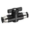 Hand Pneumatic Valve Black Quick Joint Connector Pneumatic Threaded Joint BUC Fitting