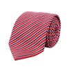 Галстук красный большой ширины меч шелковый в полоску 340275 3R640 000 СДЕЛАНО В ИТАЛИИ мужской 7.5 см 100% [Товар]
