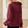 Женская повседневная толстовка с капюшоном - Коллекция Осень 2025, Свободный крой, Универсальный топ с длинным рукавом для женщин среднего возраста