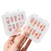 10Pcs Clear Press On Nail Organizer Case For Nail Art Business And Salon Storage False Nail Display Acrylic Box
