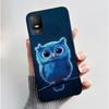 Black Casing For TCL 403/Vodafone Smart M23 Beautiful Manga Style Cherry Blossom Street Pattern Anti-scratch Cover Soft Case