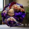 Halloween witches Umbrella Folding umbrella, automatic umbrella 8-Frame for Travel, camping Use Gift for Halloween Christmas