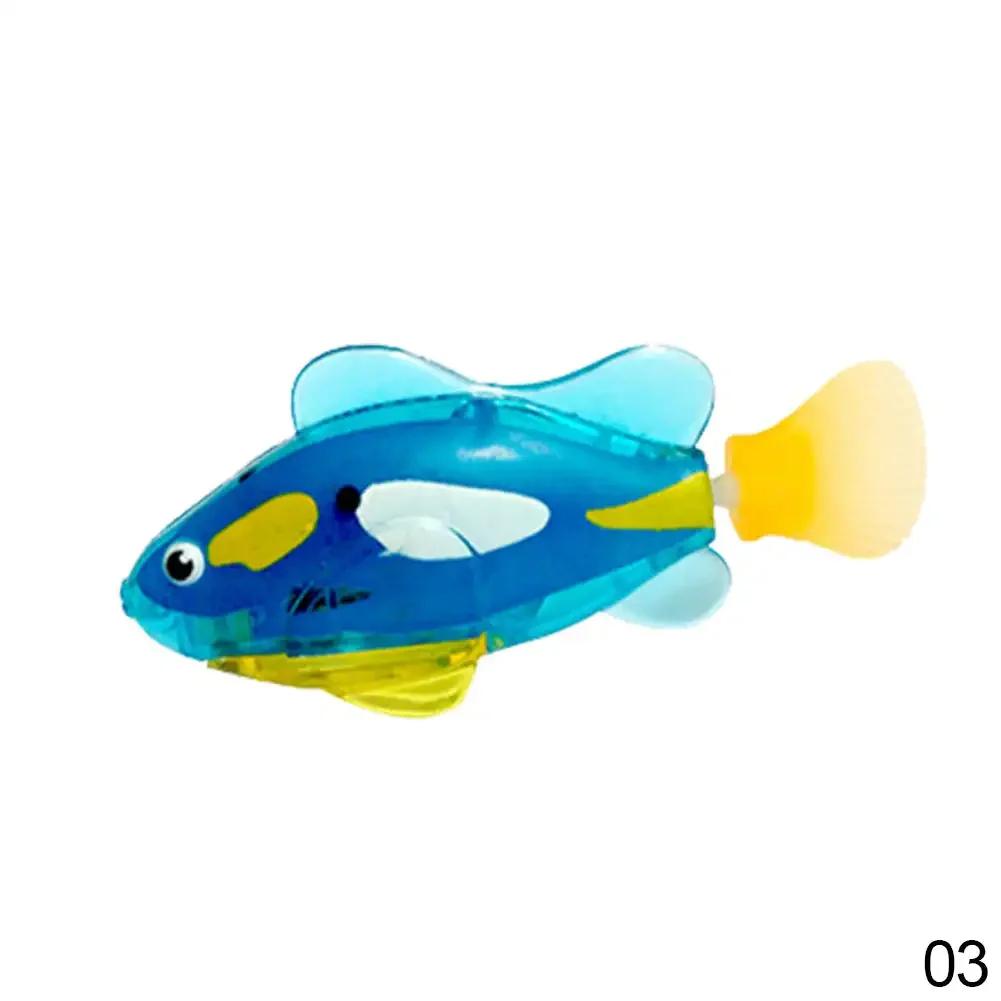 Pet Cat Toy LED Interactive Swimming Robot Fish Toy for Cat Glowing Electric Fish Toy To Stimulate Pet's Hunter Instincts