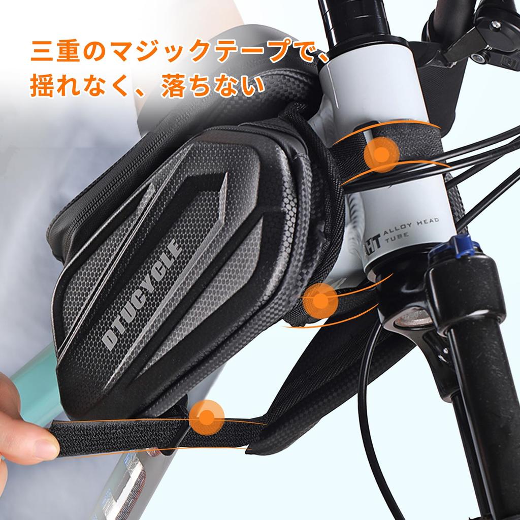 YEEFAIRY Bicycle Road Smartphone Top Tube Frame Waterproof EVA Phone Saddle Compatible with and Under TPU Suitable for Cross Bikes Bag, Bike, Holder,