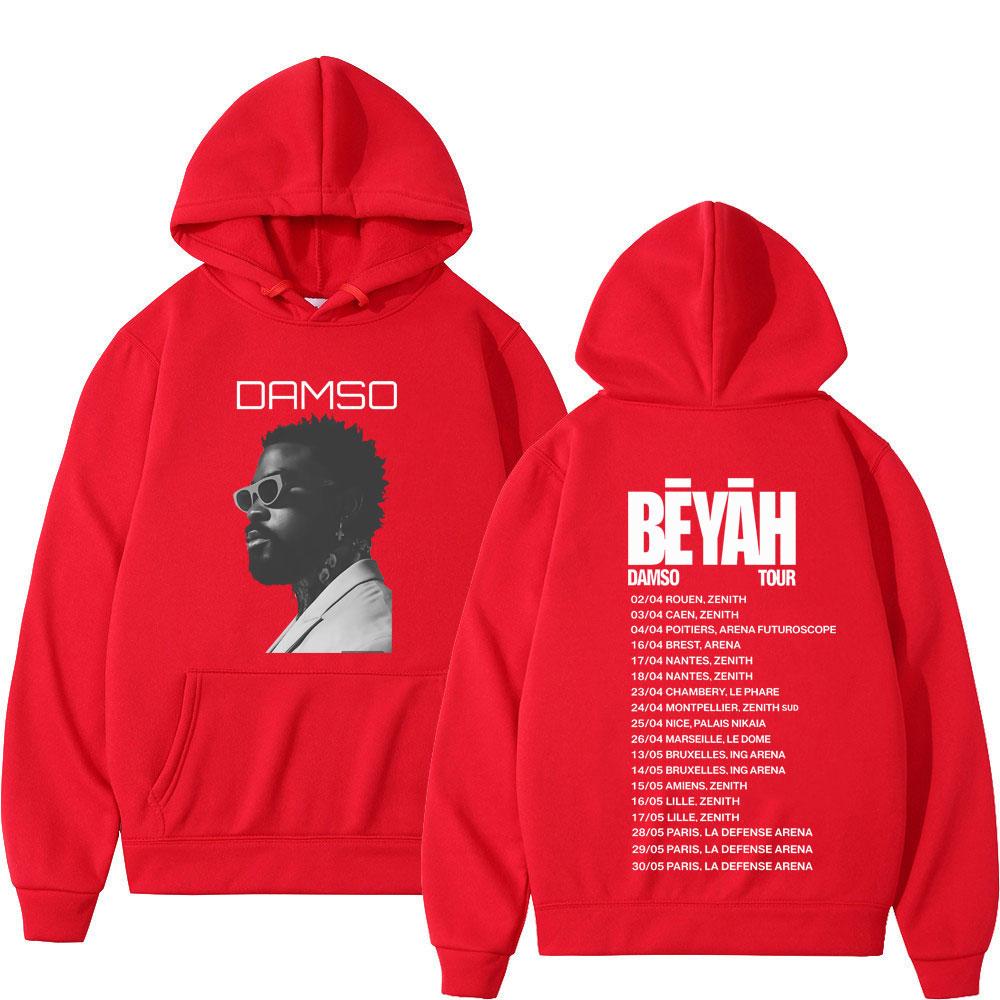 Rapper Damso Tour 2026 Print Hoodie Unisex Fashion Clothing Sweatshirts Long Sleeves Loose Casual Oversized Hipster Pullover