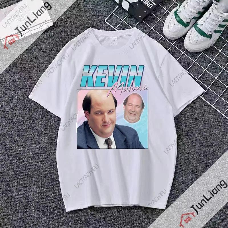 Kevin Malone Office Movie Short sleeve crew neck loose Tshirt Fun graphic print top Gothic streetwear