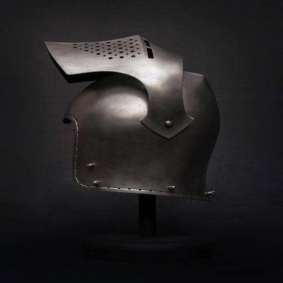 Шлем бацинет Сполето Готовый к бою Средневековый Доспех для SCA Бугурт