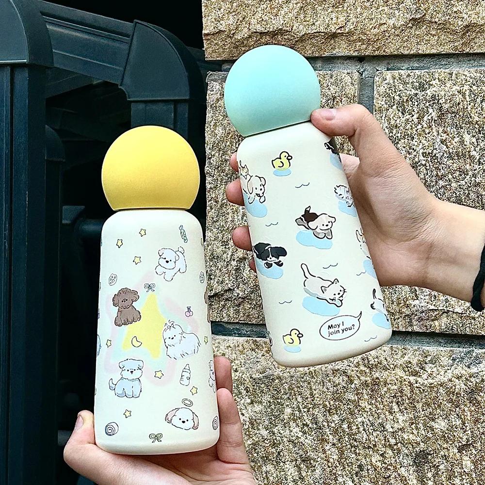 350/500ML Conical Thermos Cup,Mug,Double Stainless Steel,Vacuum Insulated,Outdoor Portable,Gift,Creative Children's Water Bottle