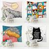 Cartoon Abstract Kitten Pattern Tapestry Home Wall Decoration Tapestry Bedroom Living Room Tapestry