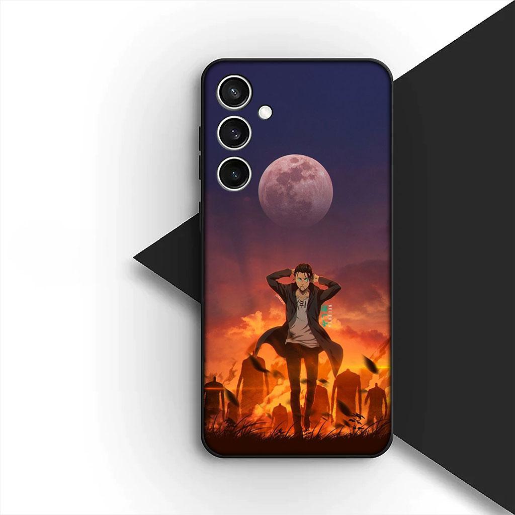 Чехол для телефона Samsung Galaxy S10 S8 S9 Plus A33 A34 A31 70 A71 A72 Note 20 9 8 S10E Чехол Атака Леви на Эрена титана Йегера