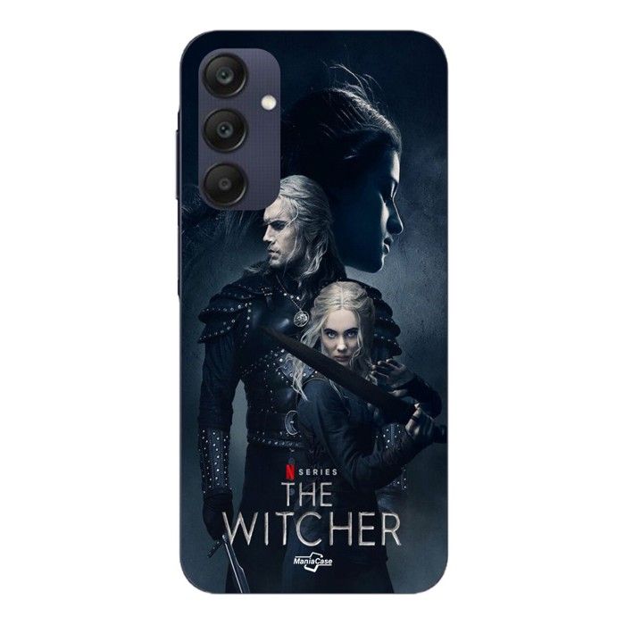 Coque Pour Samsung galaxy A25 The Witcher geralt yennefer ciri epee Maniacase