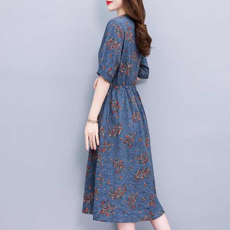 Модные летние платья для женщин больших размеров, повседневное элегантное длинное платье с коротким рукавом, летняя винтажная одежда