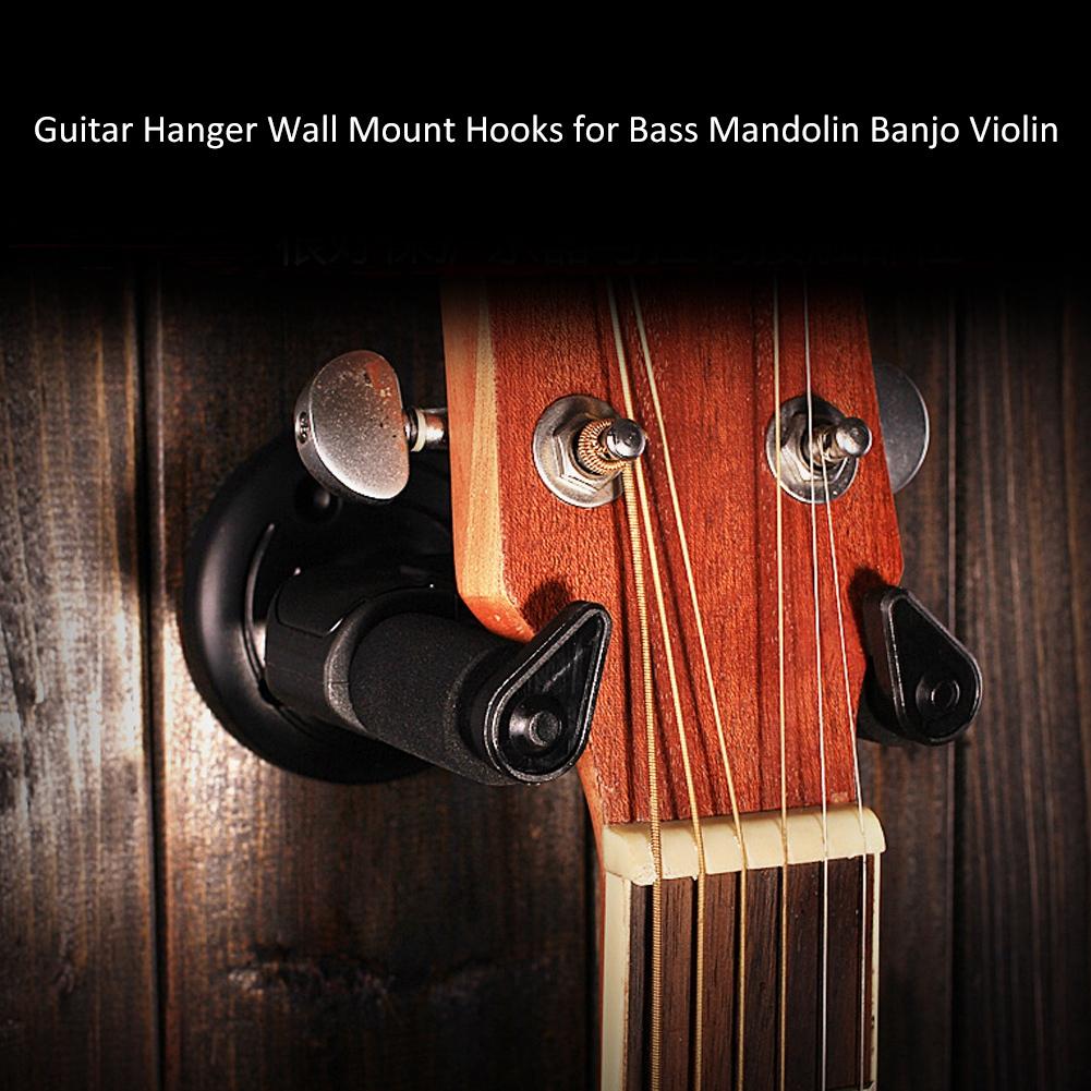 2 шт. качественная вешалка для гитары из АБС-пластика, настенные крючки для бас-мандолины, банджо, скрипки