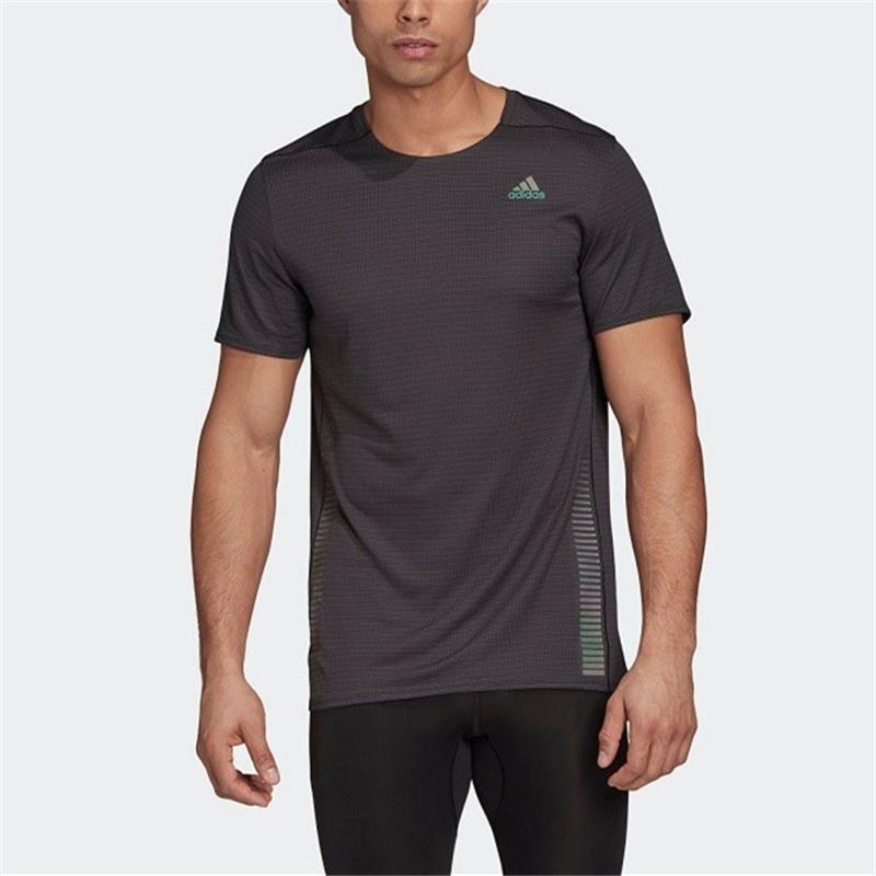 adidas Premium Tee M Reflective Running Sports Short Sleeve Black Men's GL2008