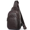 Men's Chest Bag Genuine Leather Crossbody Bag Large Capacity Head Layer Cowhide Fashion Sports Shoulder Satchels