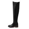 Women's Low-heeled Boots Autumn and Winter New Thick-heeled Casual Large-size Medium Boots