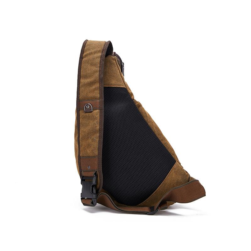 Европейская и американская ретро-модная холщовая диагональная нагрудная сумка-мессенджер для мужчин, многофункциональная сумка-мессенджер для мужчин