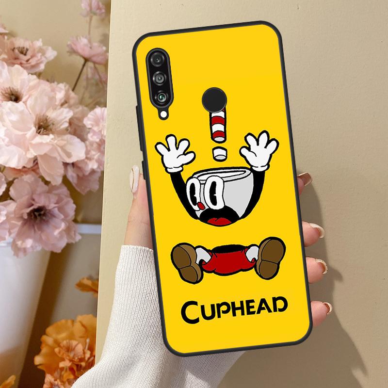 Cute Game Cuphead Case For Huawei P40 Lite P20 P50 P30 Pro P Smart Z 2019 Nova 5T Cover For Honor 50 Case