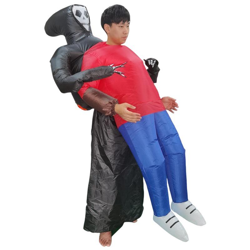 Надувной костюм мопса на велосипеде для Хэллоуина - Хит продаж, маскарадный костюм и наряд для розыгрышей