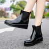Rain Shoes Fashion Women's Versatile Waterproof Rain Boots Short Women's Adult Thickened Water Shoes Martin Rubber Shoes Boots