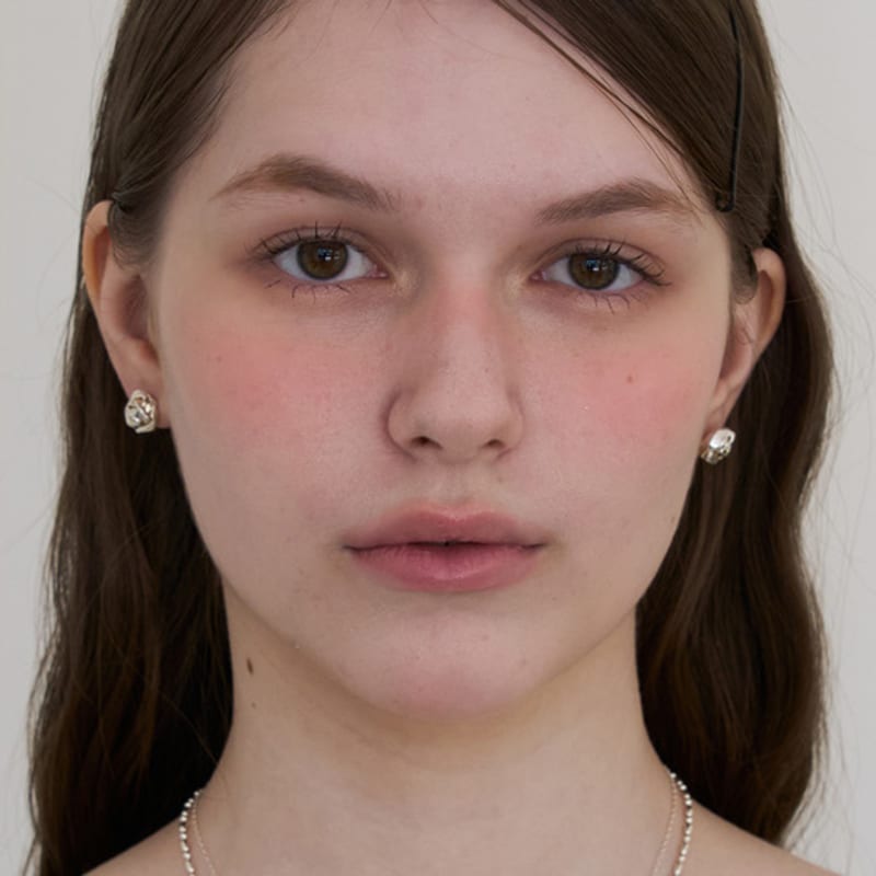 STILL INSTANT Rose with Dew - Earring 01 (2colors)