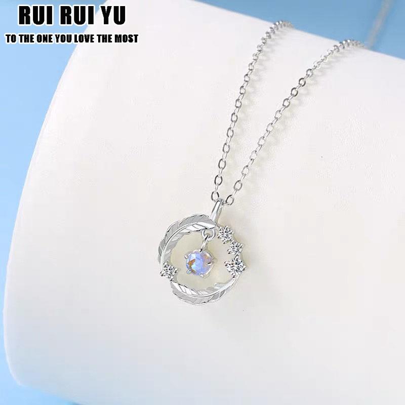 RUI RUI YU, женские ювелирные изделия в корейском стиле, модные свежие бриллиантовые листья, простая цепочка в виде листьев, ключицы, праздничные подарки