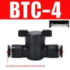 Pneumatic BUC-6-10 Hand Valve: 8mm Air Hose, 12mm Manual Straight Valve with Quick Connect Fitting