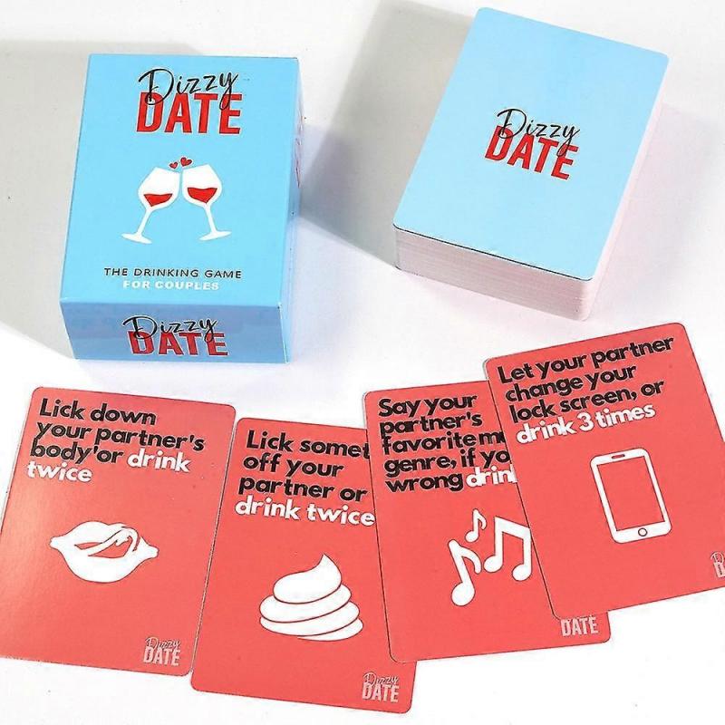 Dizzy Date Card Game For Couples Date Nights Drinking Game 100 Cards Lovers Gift